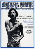 Rolling Stone Cover - Volume #15 - 8/10/1968 - Mick Jagger - Poster | Canvas Wall Art Print