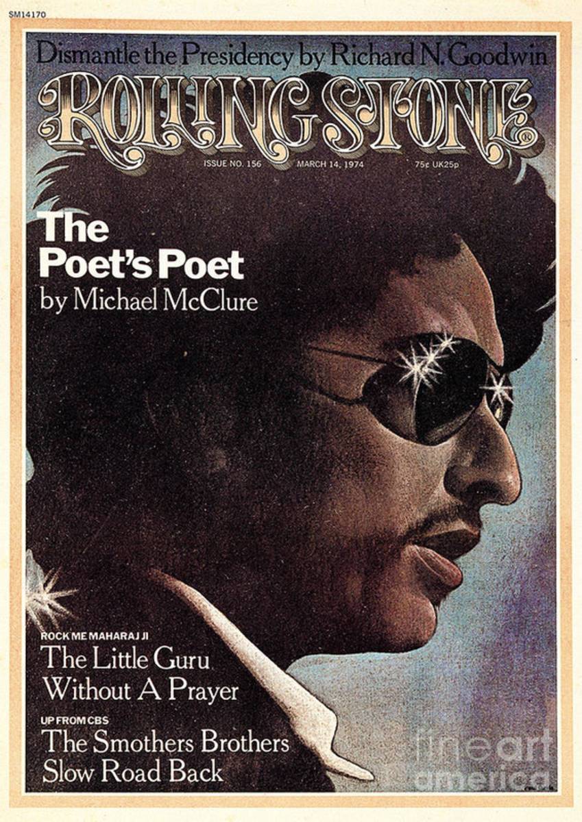 Rolling Stone Cover - Volume #156 - 3/14/1974 - Bob Dylan - Poster | Canvas Wall Art Print