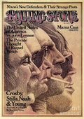 Rolling Stone Cover - Volume #168 - 8/29/1974 - Crosby, Still, Nash And Young - Poster | Canvas Wall Art Print