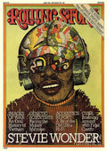 Rolling Stone Cover - Volume #189 - 6/19/1975 - Stevie Wonder - Poster | Canvas Wall Art Print