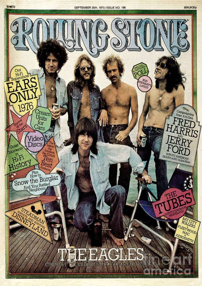 Rolling Stone Cover - Volume #196 - 9/25/1975 - The Eagles - Poster | Canvas Wall Art Print