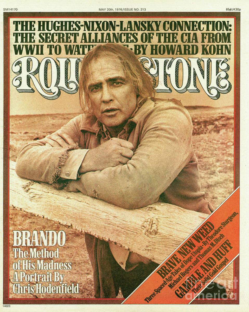 Rolling Stone Cover - Volume #213 - 5/20/1976 - Marlon Brando - Poster | Canvas Wall Art Print