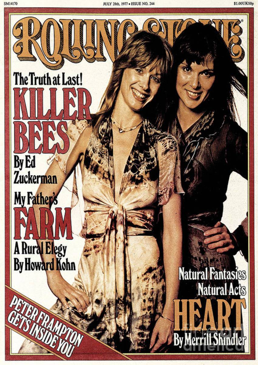Rolling Stone Cover - Volume #244 - 7/28/1977 - Ann And Nancy Wilson - Poster | Canvas Wall Art Print