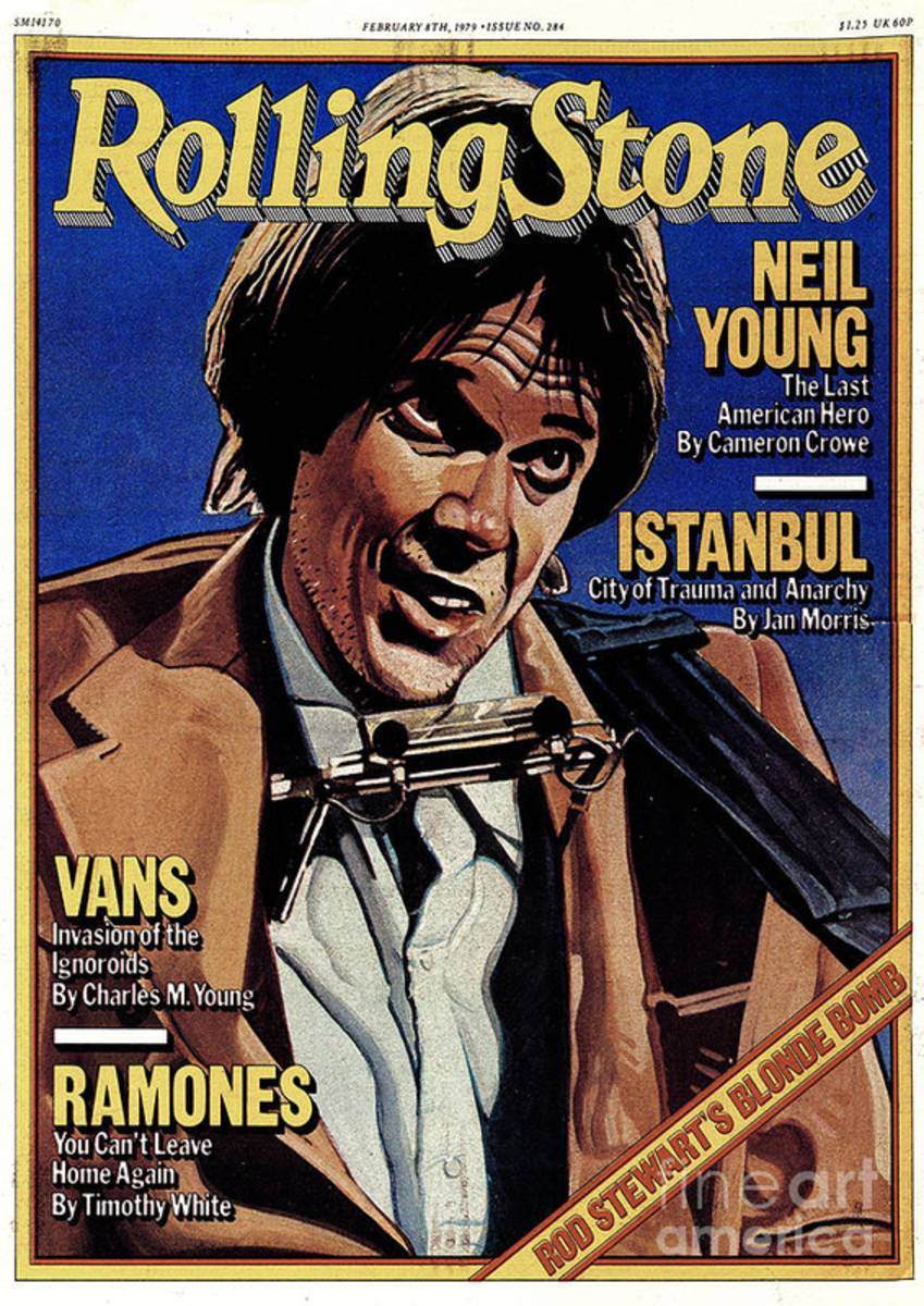 Rolling Stone Cover - Volume #284 - 2/8/1979 - Neil Young - Poster | Canvas Wall Art Print