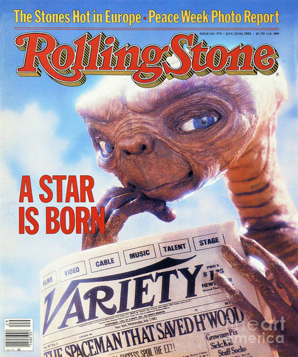 Rolling Stone Cover - Volume #374 - 7/22/1982 - Et - Poster | Canvas Wall Art Print