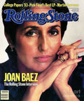 Rolling Stone Cover - Volume #393 - 4/14/1983 - Joan Baez - Poster | Canvas Wall Art Print
