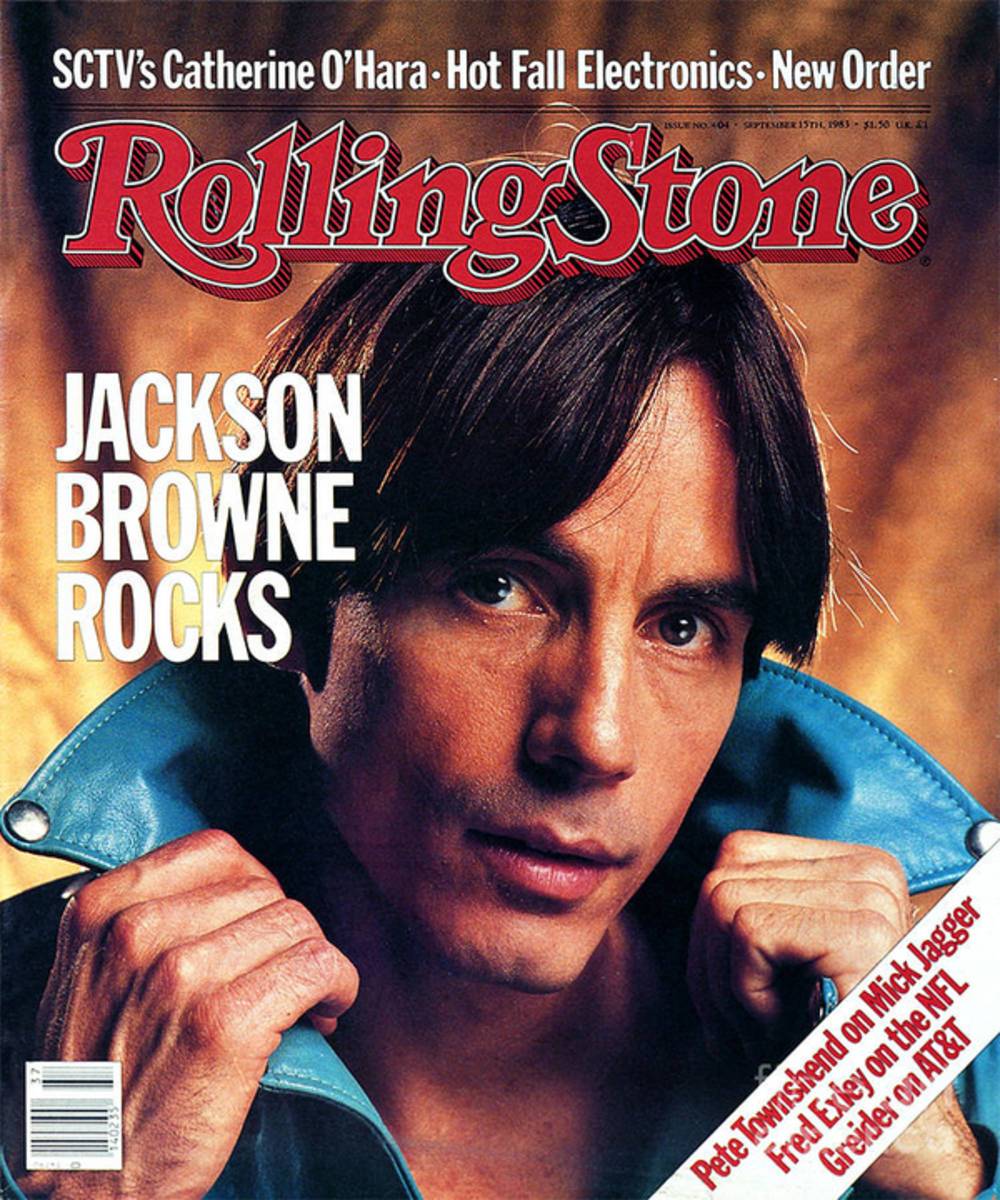 Rolling Stone Cover - Volume #404 - 9/15/1983 - Jackson Browne - Poster | Canvas Wall Art Print