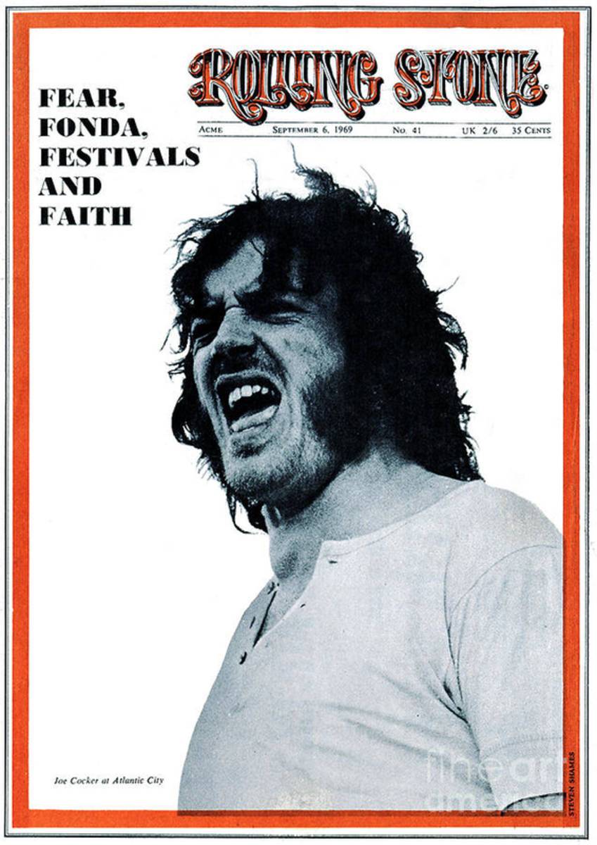 Rolling Stone Cover - Volume #41 - 9/6/1969 - Joe Cocker - Poster | Canvas Wall Art Print