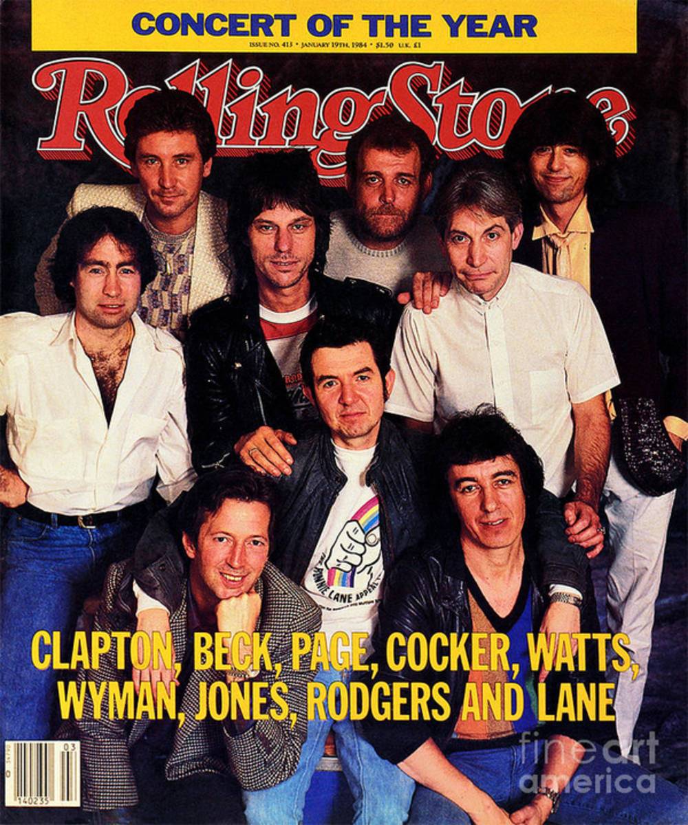 Rolling Stone Cover - Volume #413 - 1/19/1984 - Arms Concert - Poster | Canvas Wall Art Print