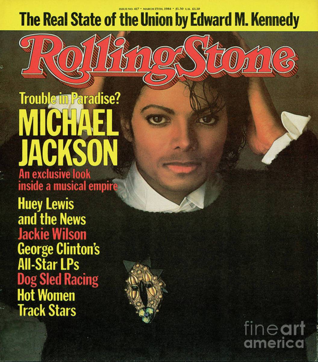 Rolling Stone Cover - Volume #417 - 3/15/1984 - Michael Jackson - Poster | Canvas Wall Art Print