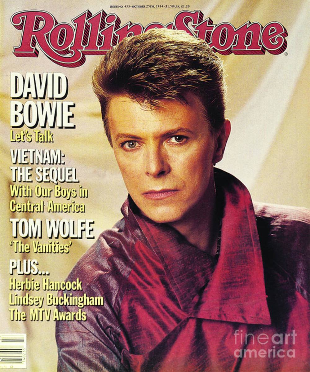 Rolling Stone Cover - Volume #433 - 10/25/1984 - David Bowie - Poster | Canvas Wall Art Print