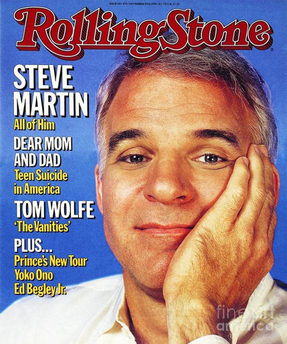 Rolling Stone Cover - Volume #434 - 11/8/1984 - Steve Martin - Poster | Canvas Wall Art Print