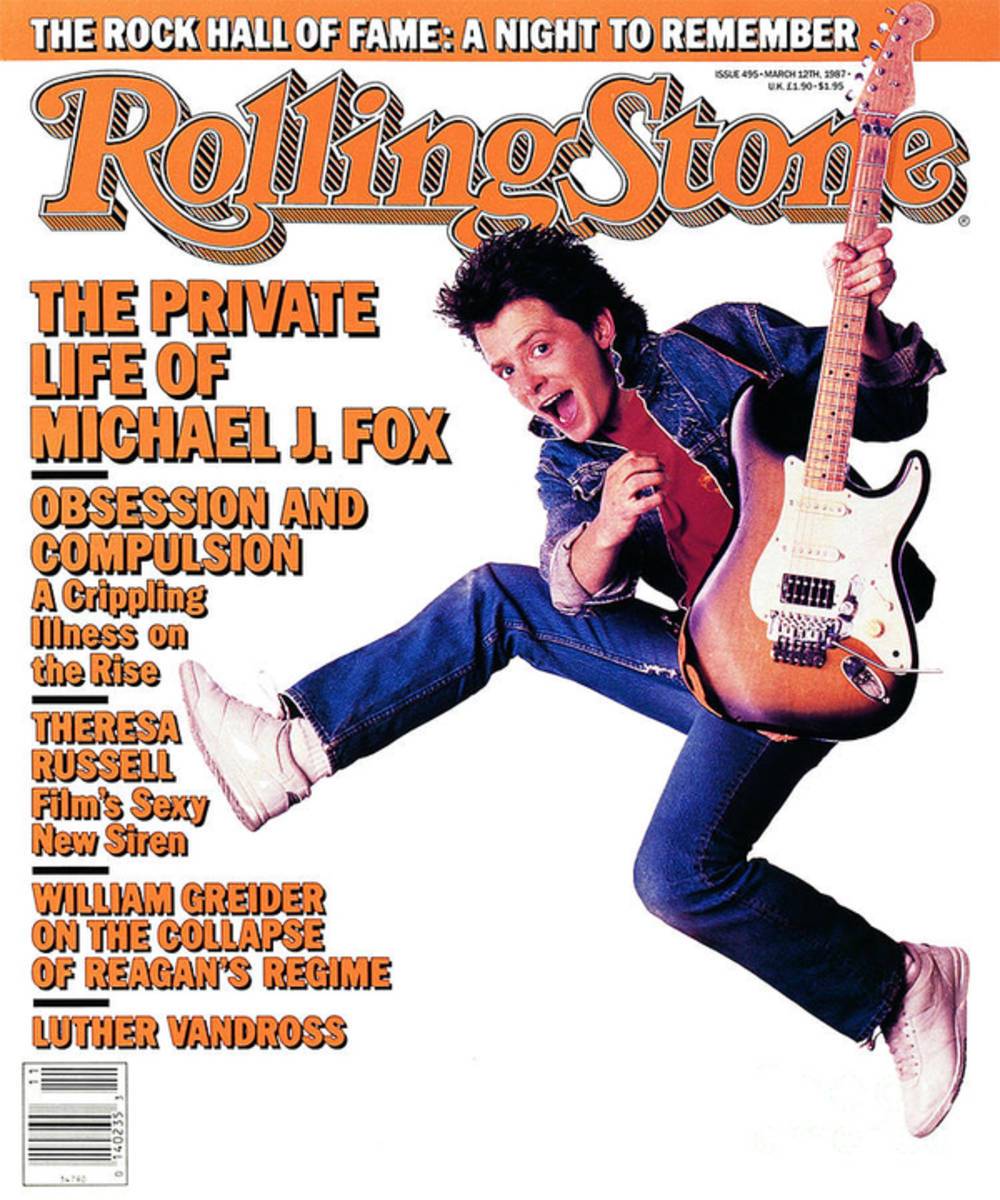 Rolling Stone Cover - Volume #495 - 3/12/1987 - Michael J. Fox - Poster | Canvas Wall Art Print