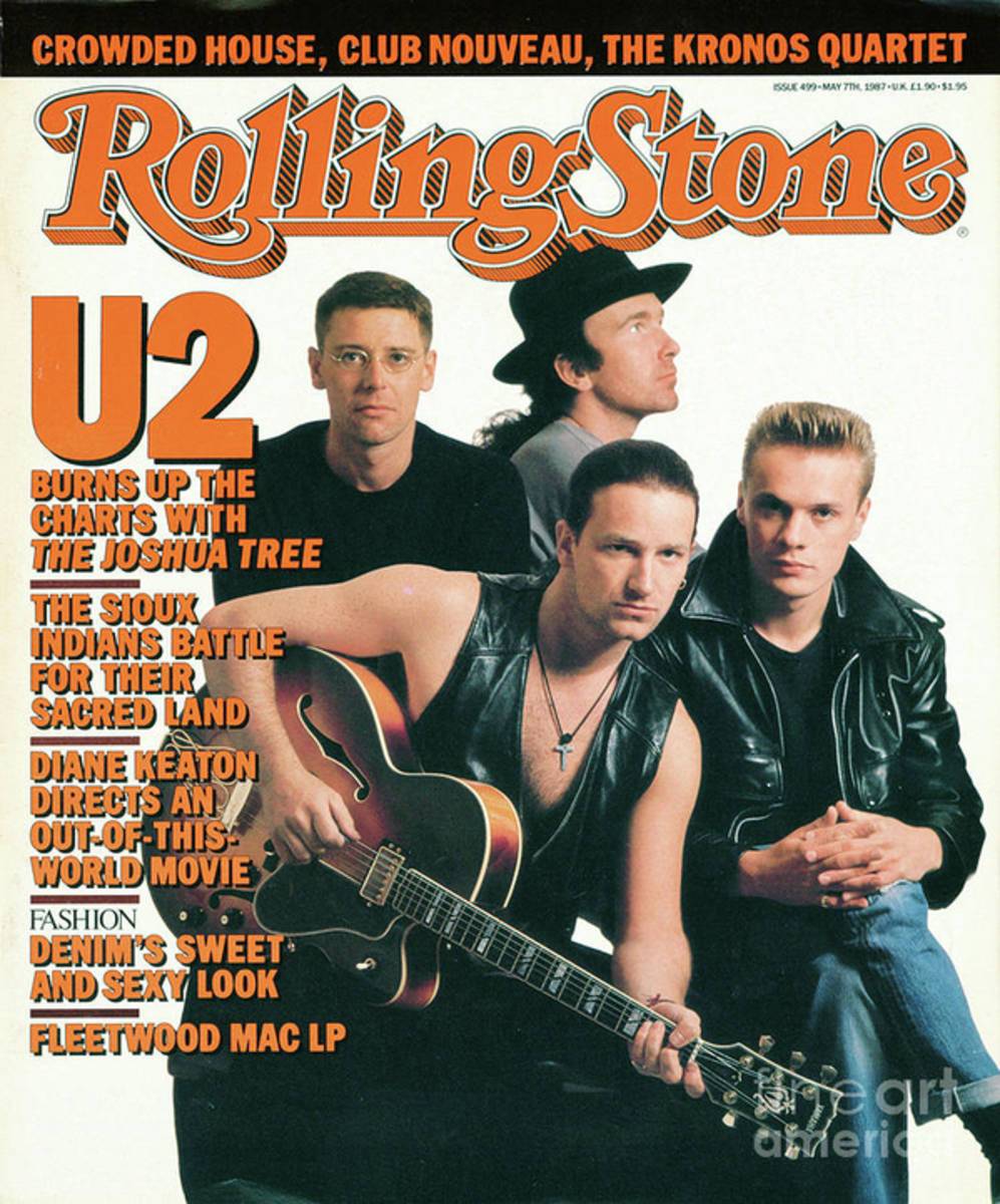 Rolling Stone Cover - Volume #499 - 5/7/1987 - U2 - Poster | Canvas Wall Art Print