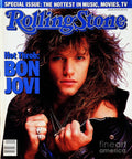 Rolling Stone Cover - Volume #500 - 5/21/1987 - Jon Bon Jovi - Poster | Canvas Wall Art Print