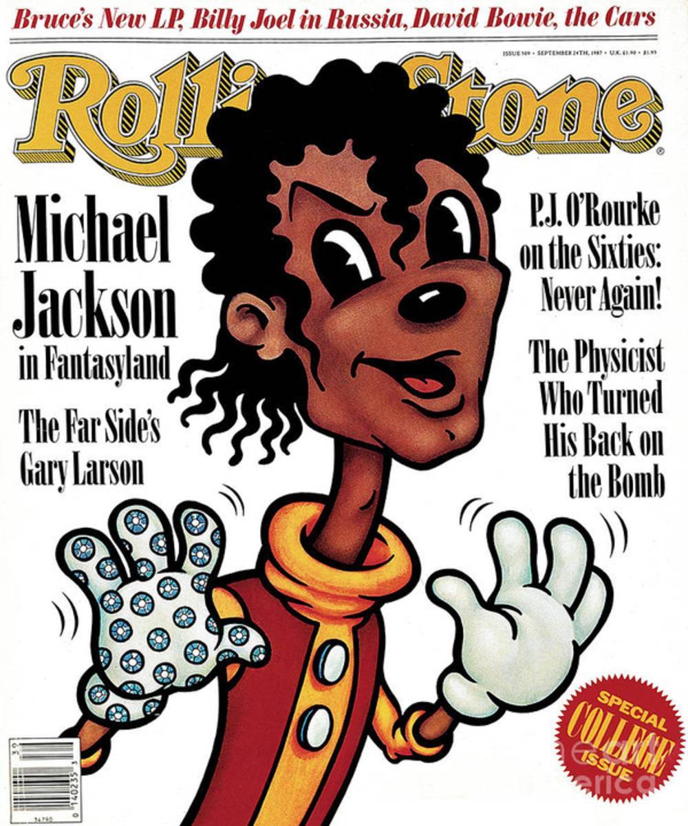 Rolling Stone Cover - Volume #509 - 9/24/1987 - Michael Jackson - Poster | Canvas Wall Art Print