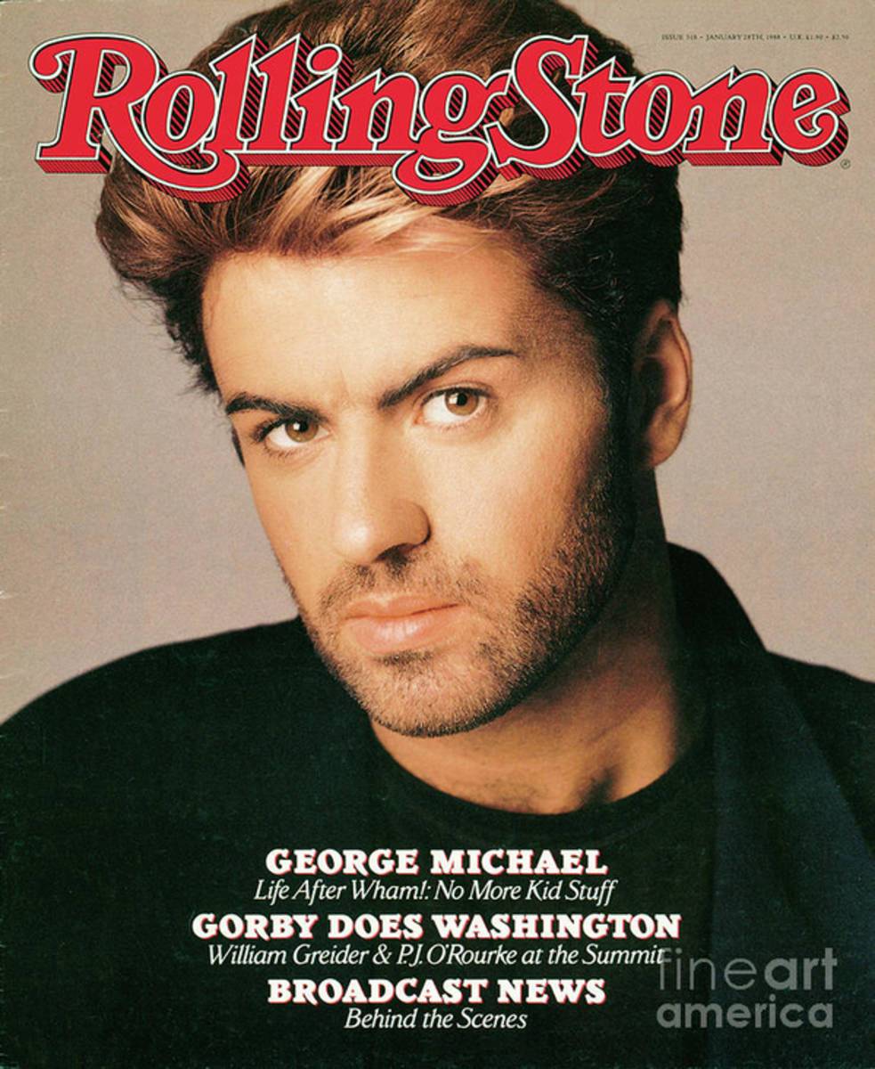 Rolling Stone Cover - Volume #518 - 1/28/1988 - George Michael - Poster | Canvas Wall Art Print