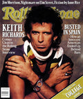 Rolling Stone Cover - Volume #536 - 10/6/1988 - Keith Richards - Poster | Canvas Wall Art Print