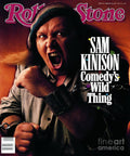 Rolling Stone Cover - Volume #546 - 2/23/1989 - Sam Kinison - Poster | Canvas Wall Art Print