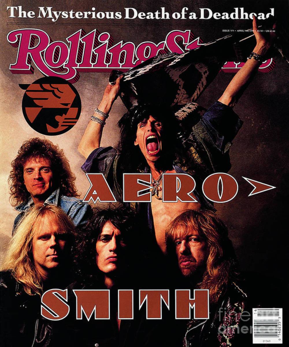 Rolling Stone Cover - Volume #575 - 4/5/1990 - Aerosmith - Poster | Canvas Wall Art Print