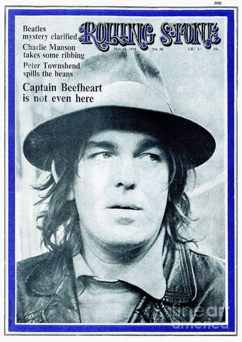 Rolling Stone Cover - Volume #58 - 5/14/1970 - Captain Beefheart - Poster | Canvas Wall Art Print