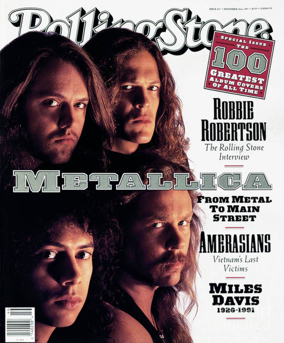 Rolling Stone Cover - Volume #617 - 11/14/1991 - Metallica - Poster | Canvas Wall Art Print