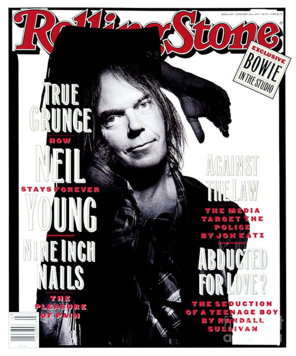 Rolling Stone Cover - Volume #648 - 1/21/1993 - Neil Young - Poster | Canvas Wall Art Print