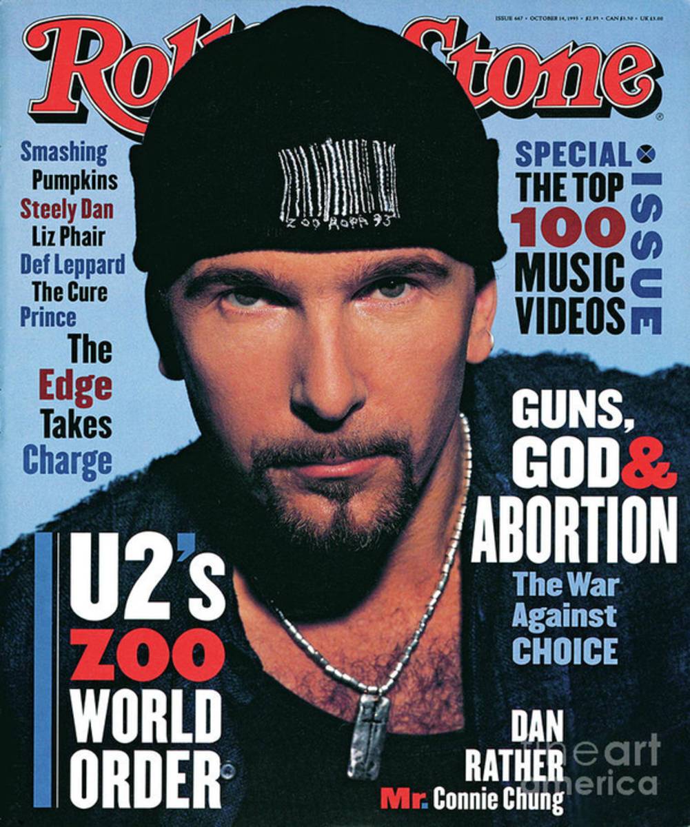 Rolling Stone Cover - Volume #667 - 10/14/1993 - The Edge - Poster | Canvas Wall Art Print