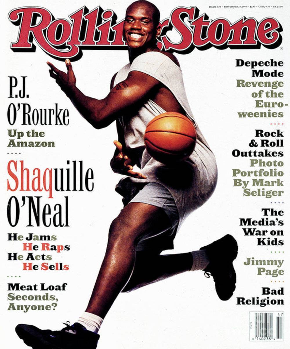 Rolling Stone Cover - Volume #670 - 11/25/1993 - Shaquille O'Neal - Poster | Canvas Wall Art Print