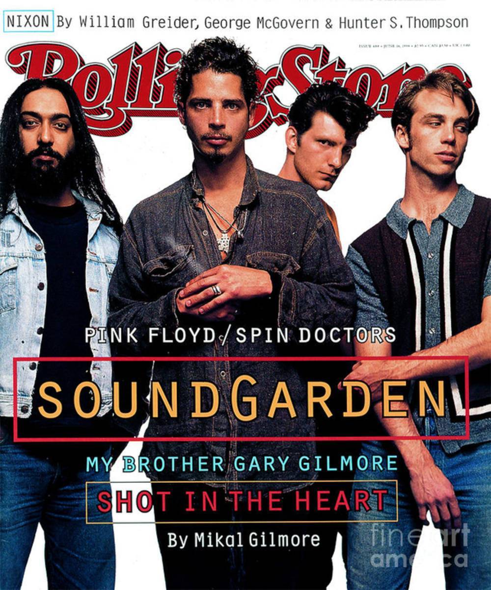 Rolling Stone Cover - Volume #684 - 6/16/1994 - Soundgarden - Poster | Canvas Wall Art Print