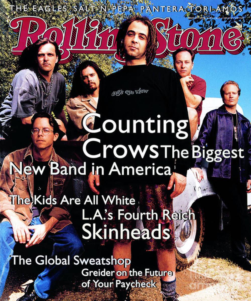 Rolling Stone Cover - Volume #685 - 6/30/1994 - Counting Crows - Poster | Canvas Wall Art Print