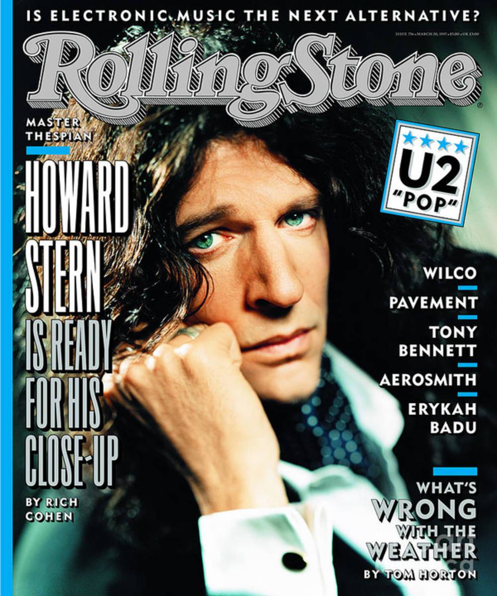Rolling Stone Cover - Volume #756 - 3/20/1997 - Howard Stern - Poster | Canvas Wall Art Print