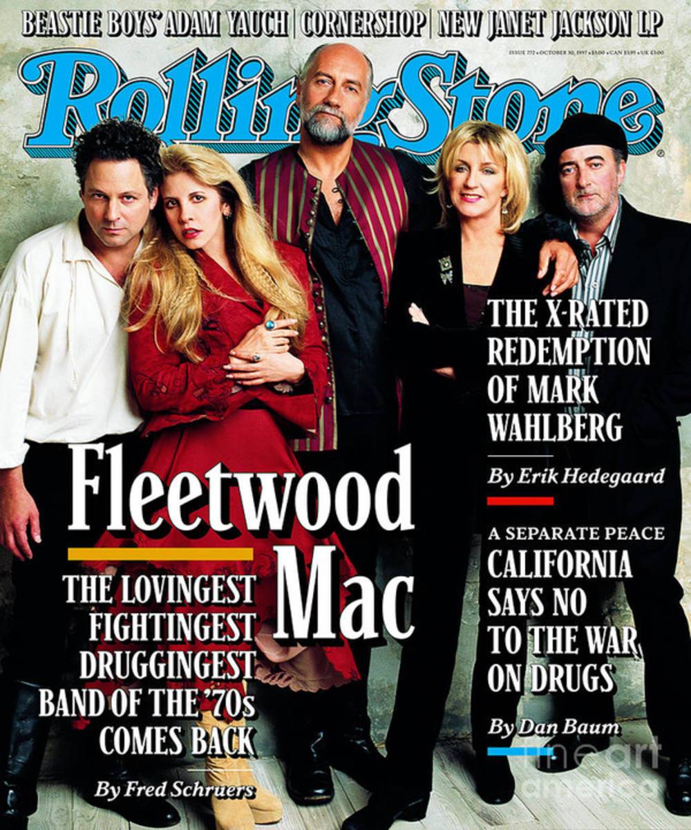 Rolling Stone Cover - Volume #772 - 10/30/1997 - Fleetwood Mac - Poster | Canvas Wall Art Print