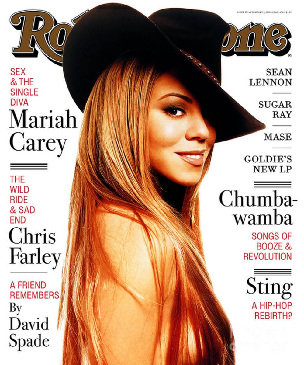 Rolling Stone Cover - Volume #779 - 2/5/1998 - Mariah Carey - Poster | Canvas Wall Art Print