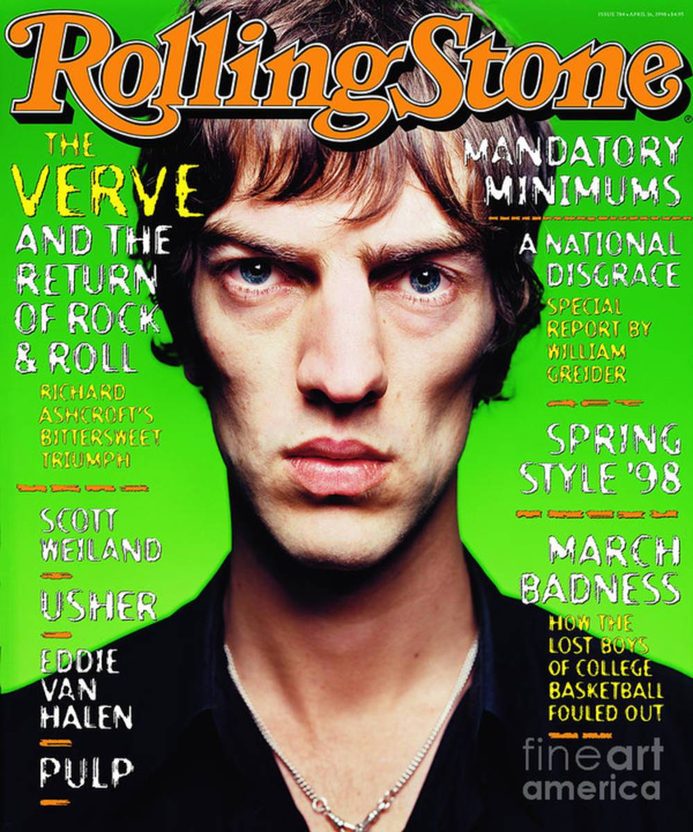 Rolling Stone Cover - Volume #784 - 4/25/1998 - The Verve - Poster | Canvas Wall Art Print