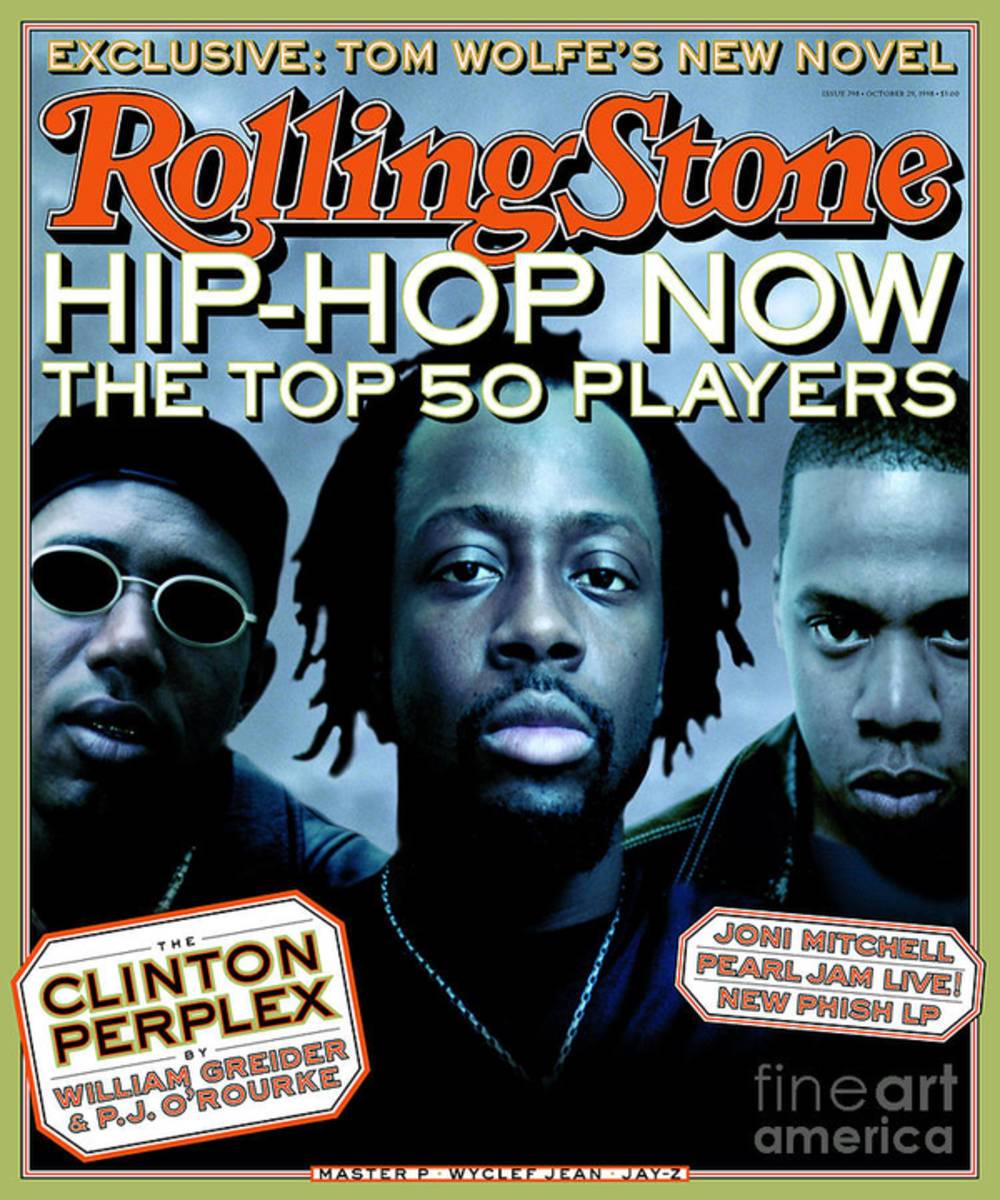 Rolling Stone Cover - Volume #798 - 10/29/1998 - Hip Hop Now - Poster | Canvas Wall Art Print