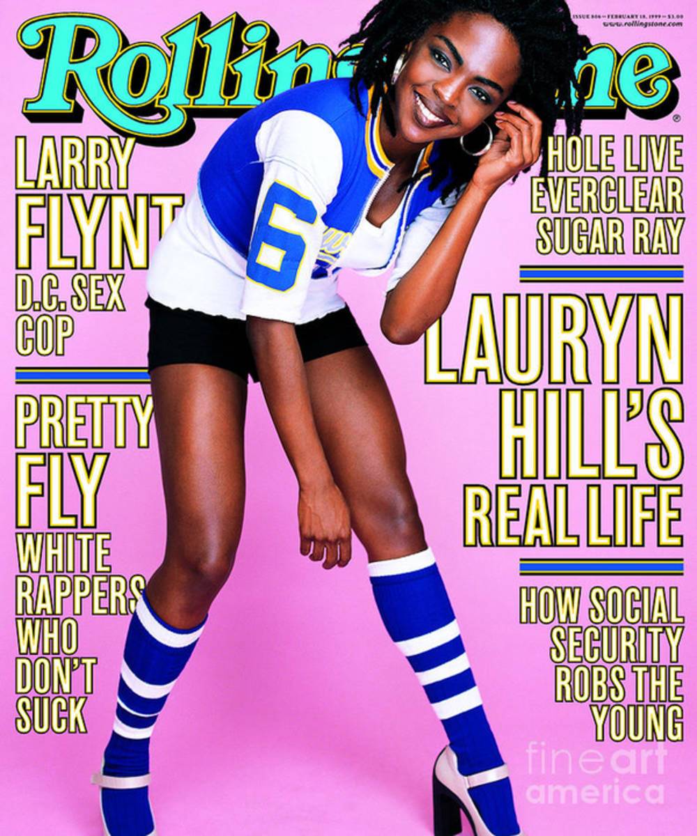 Rolling Stone Cover - Volume #806 - 2/18/1999 - Lauryn Hill - Poster | Canvas Wall Art Print