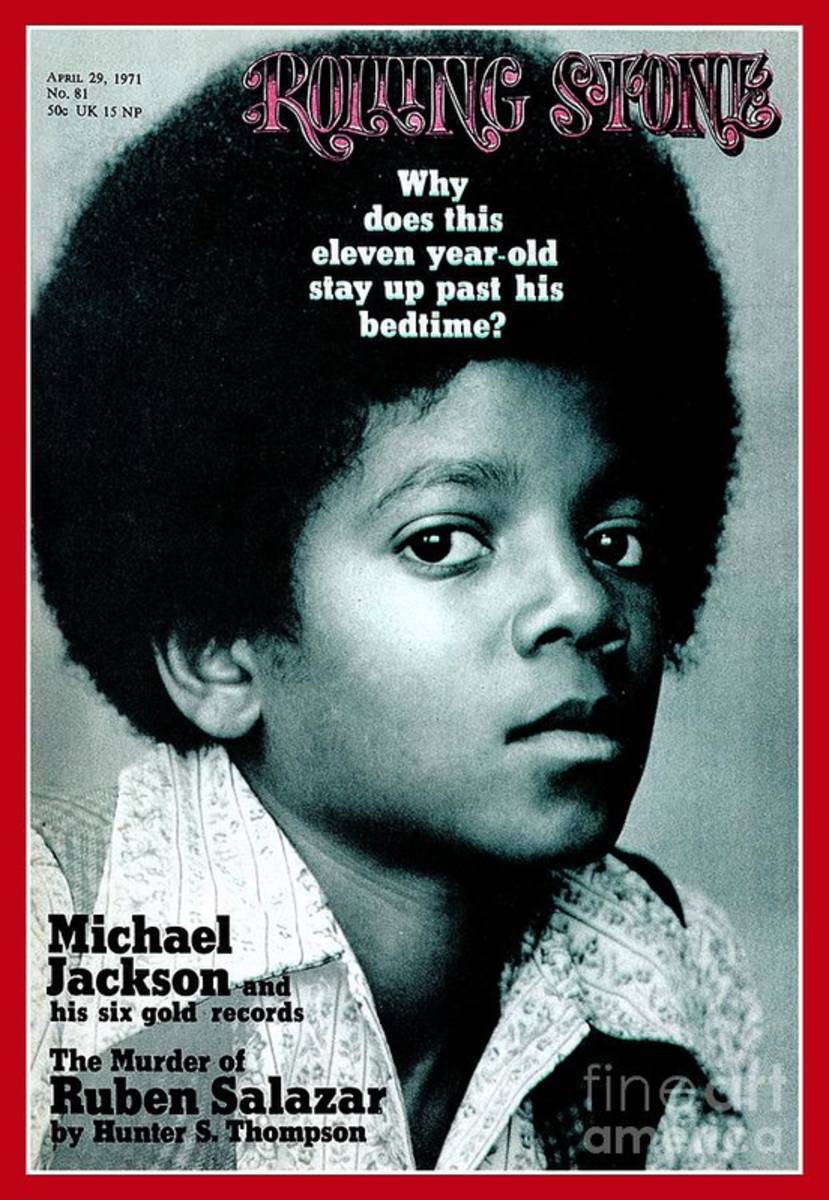 Rolling Stone Cover - Volume #81 - 4/29/1971 - Michael Jackson - Poster | Canvas Wall Art Print