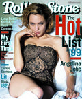 Rolling Stone Cover - Volume #819 - 8/19/1999 - Angelina Jolie - Poster | Canvas Wall Art Print