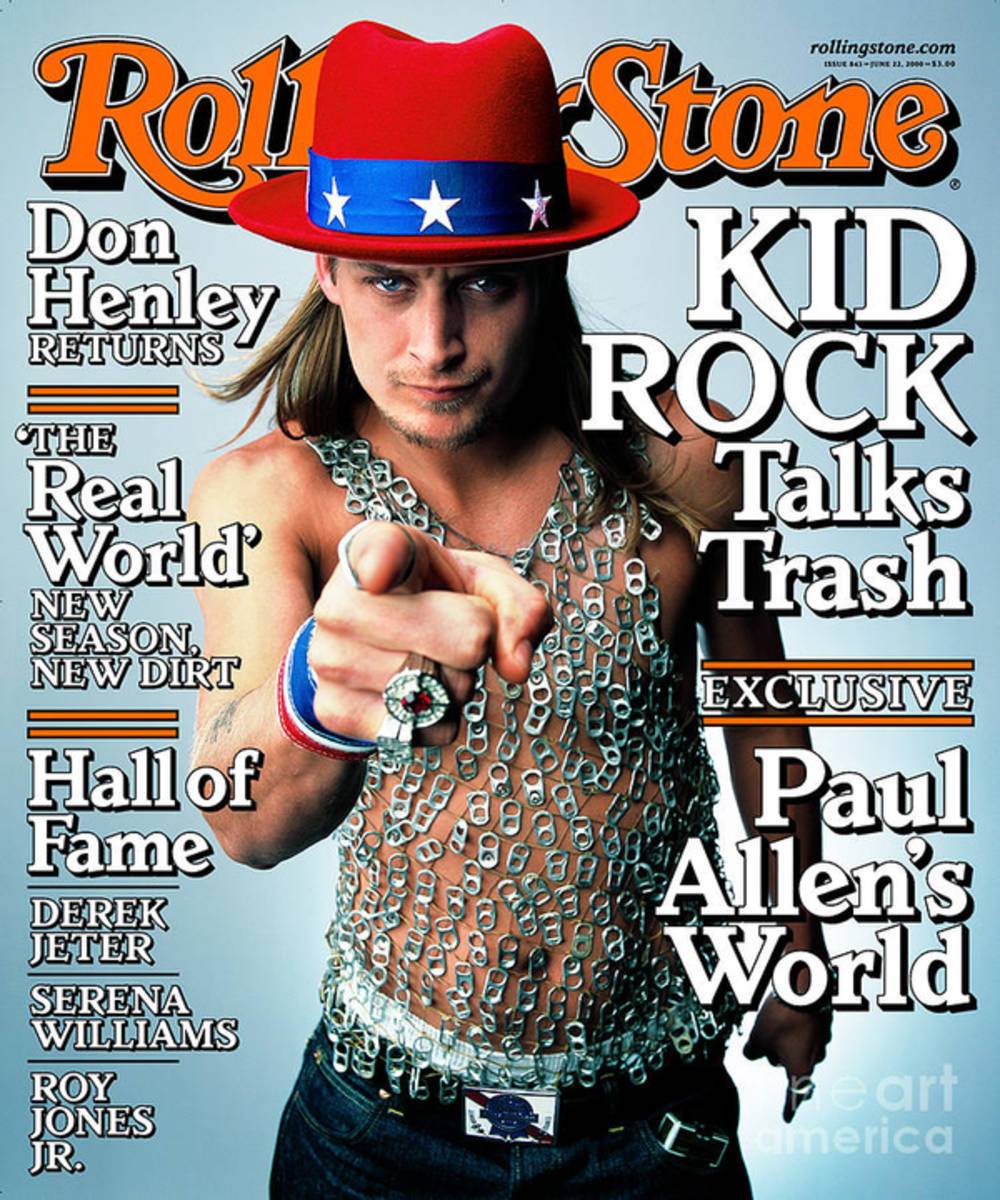 Rolling Stone Cover - Volume #843 - 6/22/2000 - Kid Rock - Poster | Canvas Wall Art Print
