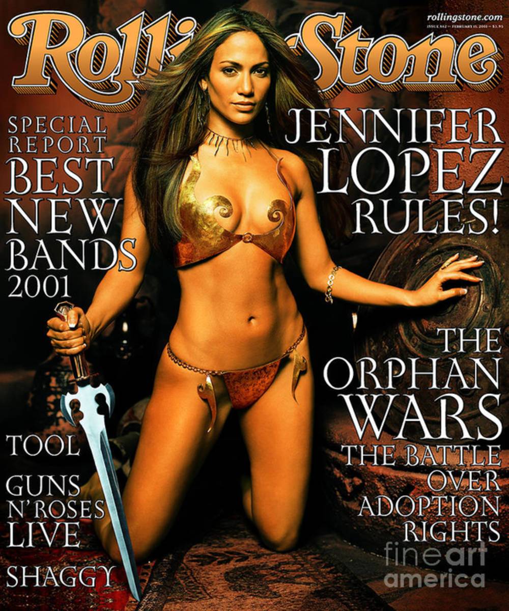 Rolling Stone Cover - Volume #862 - 2/15/2001 - Jennifer Lopez - Poster | Canvas Wall Art Print