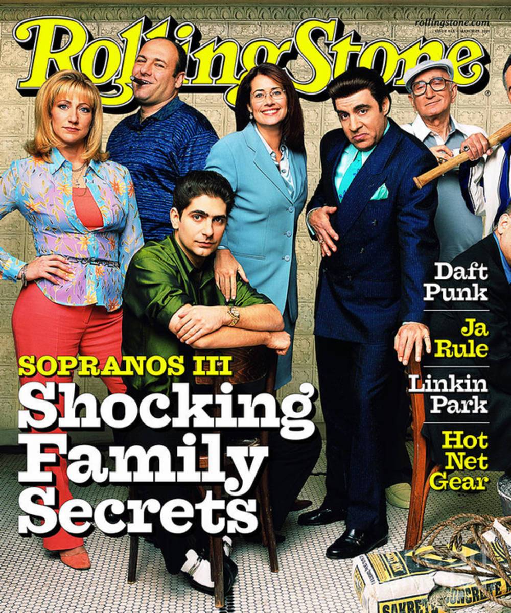 Rolling Stone Cover - Volume #865 - 3/29/2001 - Cast Of The Sopranos - Poster | Canvas Wall Art Print