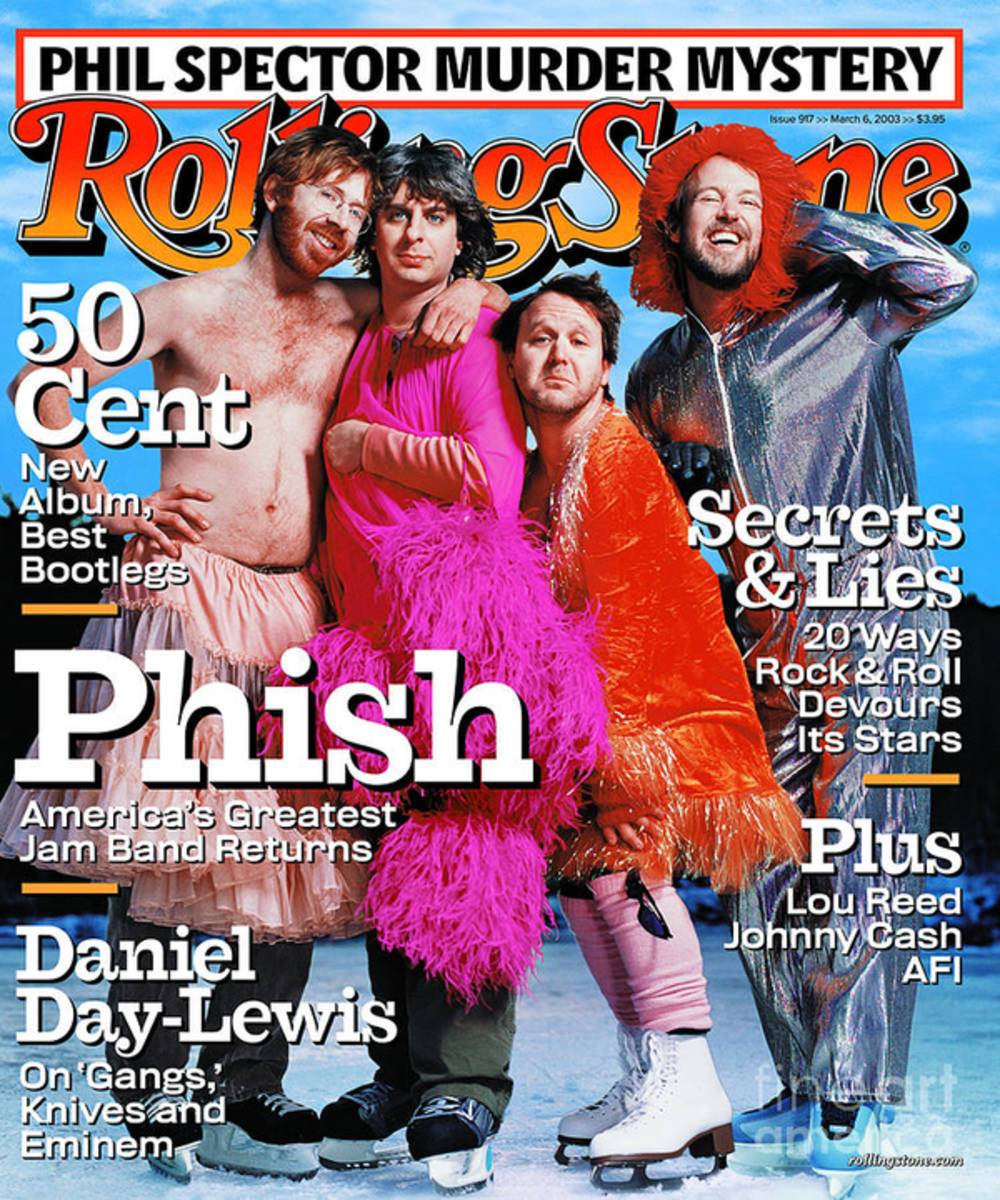 Rolling Stone Cover - Volume #917 - 3/6/2003 - Phish - Poster | Canvas Wall Art Print