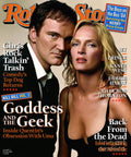Rolling Stone Cover - Volume #947 - 4/29/2004 - Quentin Tarantino And Uma Thurman - Poster | Canvas Wall Art Print