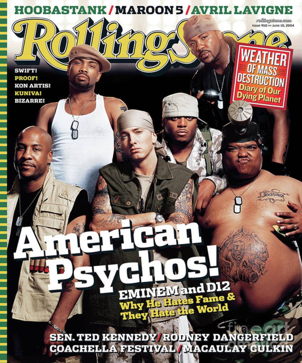 Rolling Stone Cover - Volume #950 - 6/10/2004 - Eminem - Poster | Canvas Wall Art Print