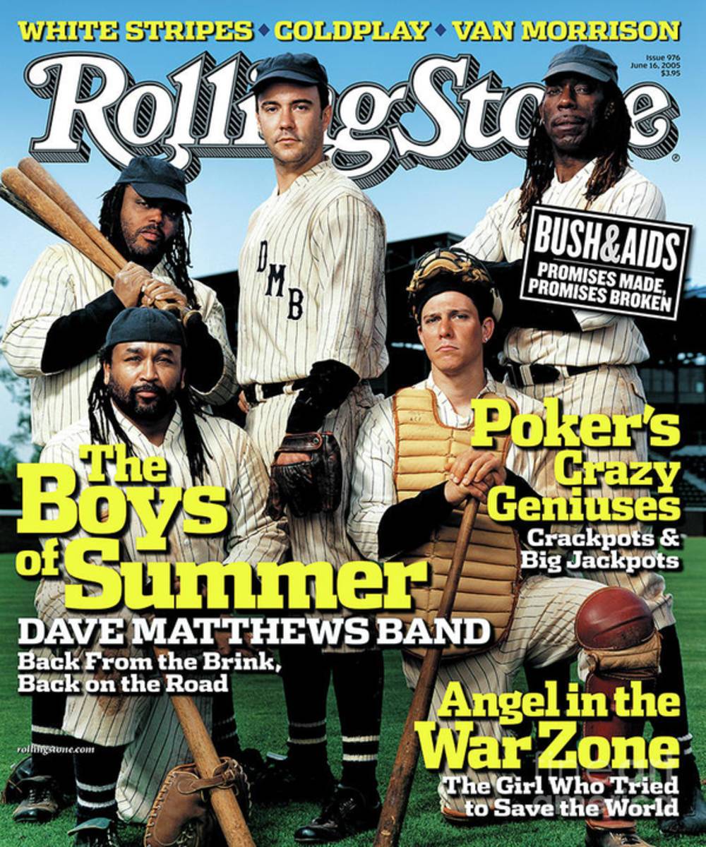 Rolling Stone Cover - Volume #976 - 6/16/2005 - Dave Matthews Band - Poster | Canvas Wall Art Print
