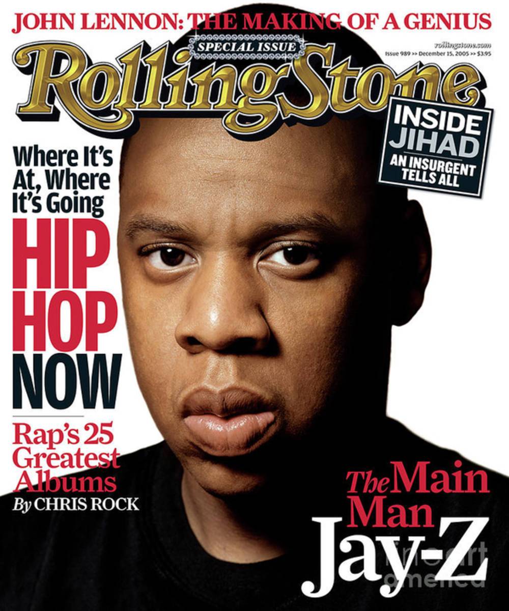 Rolling Stone Cover - Volume #989 - 12/15/2005 - Jay-Z - Poster | Canvas Wall Art Print