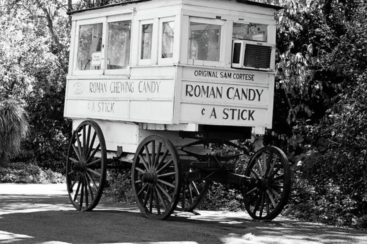 Roman Candy - Bw - Poster | Canvas Wall Art Print