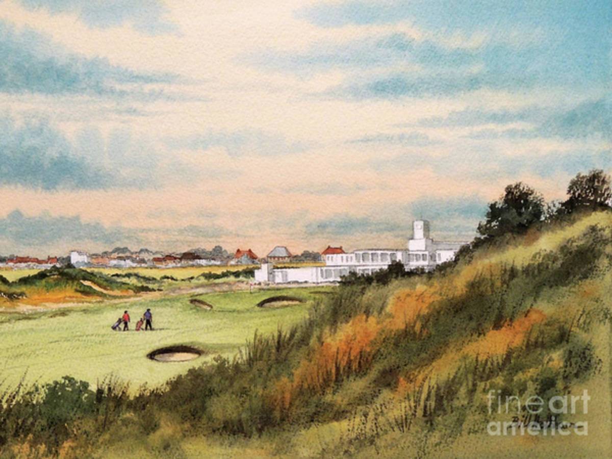 Royal Birkdale Golf Course 18Th Hole - Poster | Canvas Wall Art Print