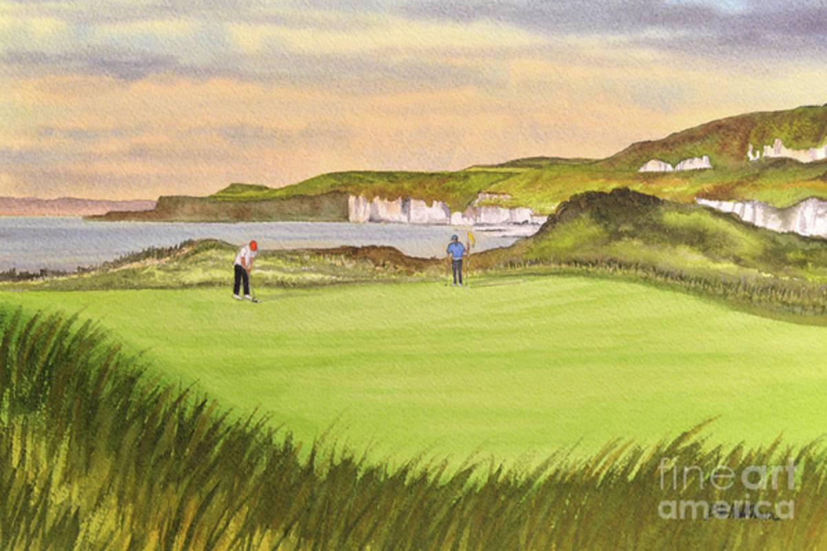 Royal Portrush Golf Course 5Th Hole - Poster | Canvas Wall Art Print